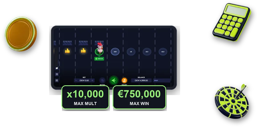 Uncrossable Rush on screen with the key figures of this section